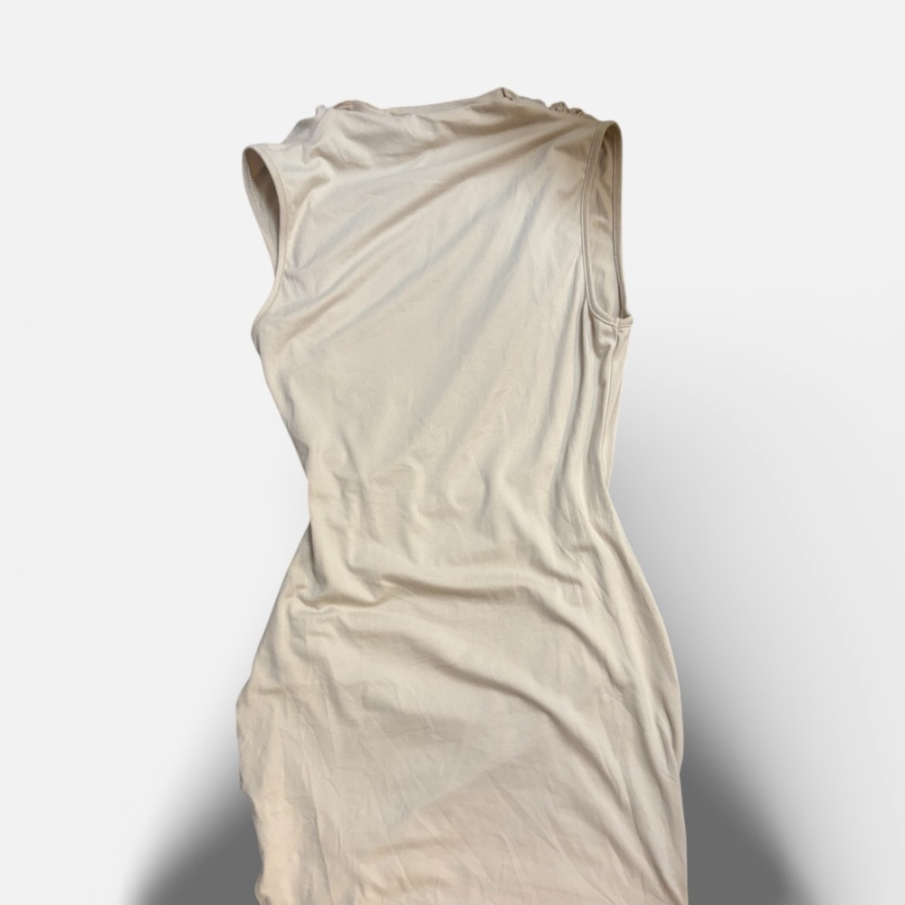 SHEIN Cream Sleeveless Tank dress